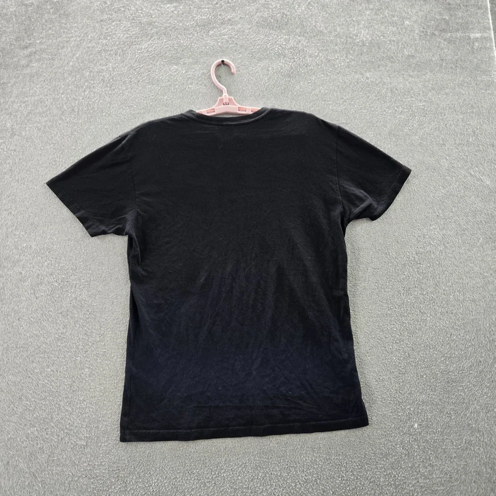 Wash With Souls Men Shirt M Black Graphic Print‎ Skull Crossbones Band Tee